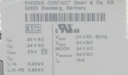 Phoenix Contact PLUGTRAB Surge Protection Device