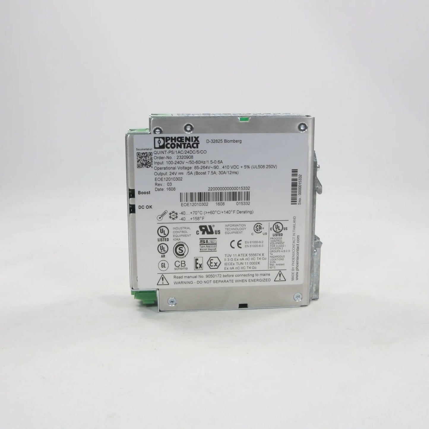 Phoenix Contact QUINT-PS/1AC/24DC/5/CO Power Supply