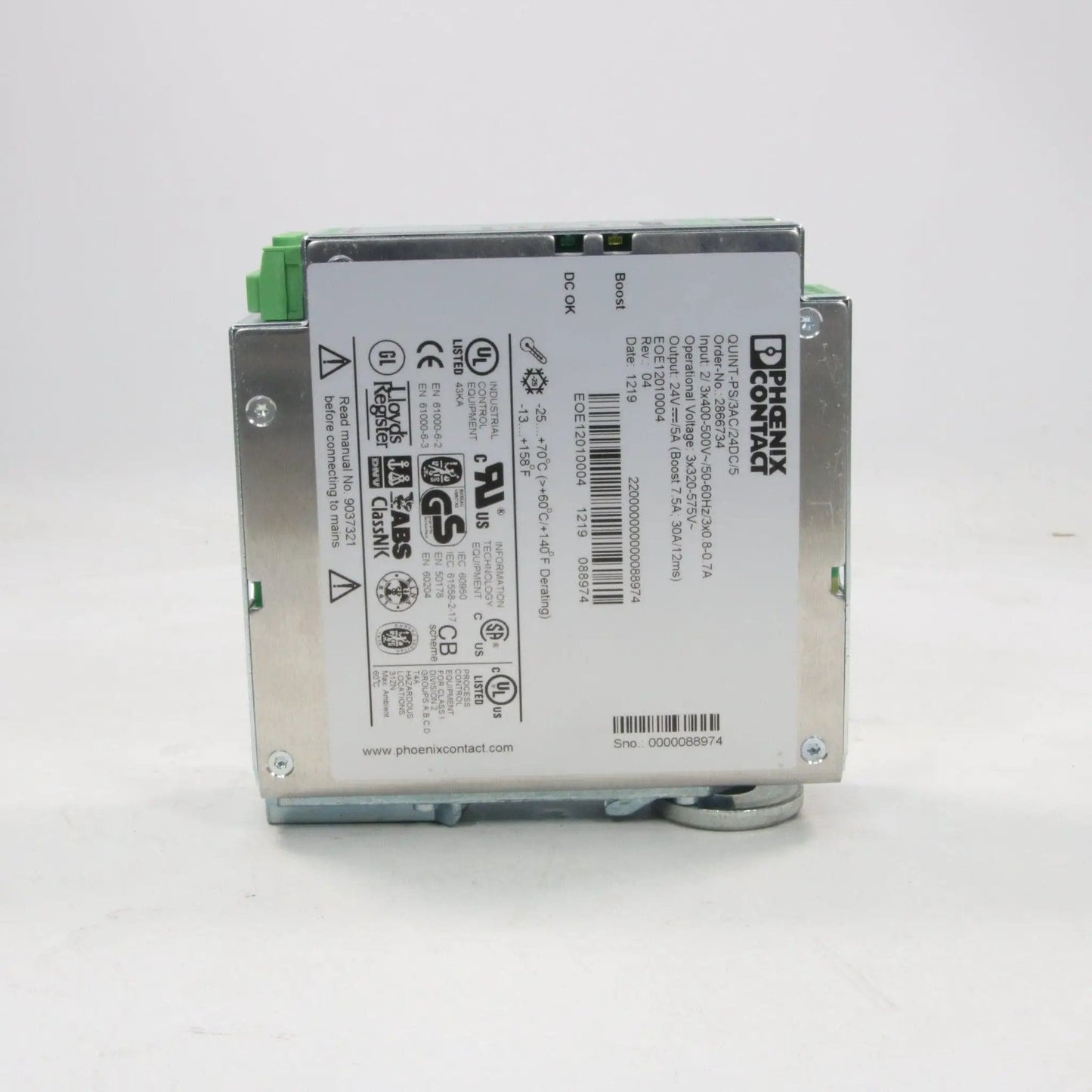 Phoenix Contact QUINT-PS/3AC/24DC/5 Power Supply