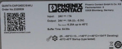 Phoenix Contact QUINT4-CAP/24DC/5/4KJ Capacity Module