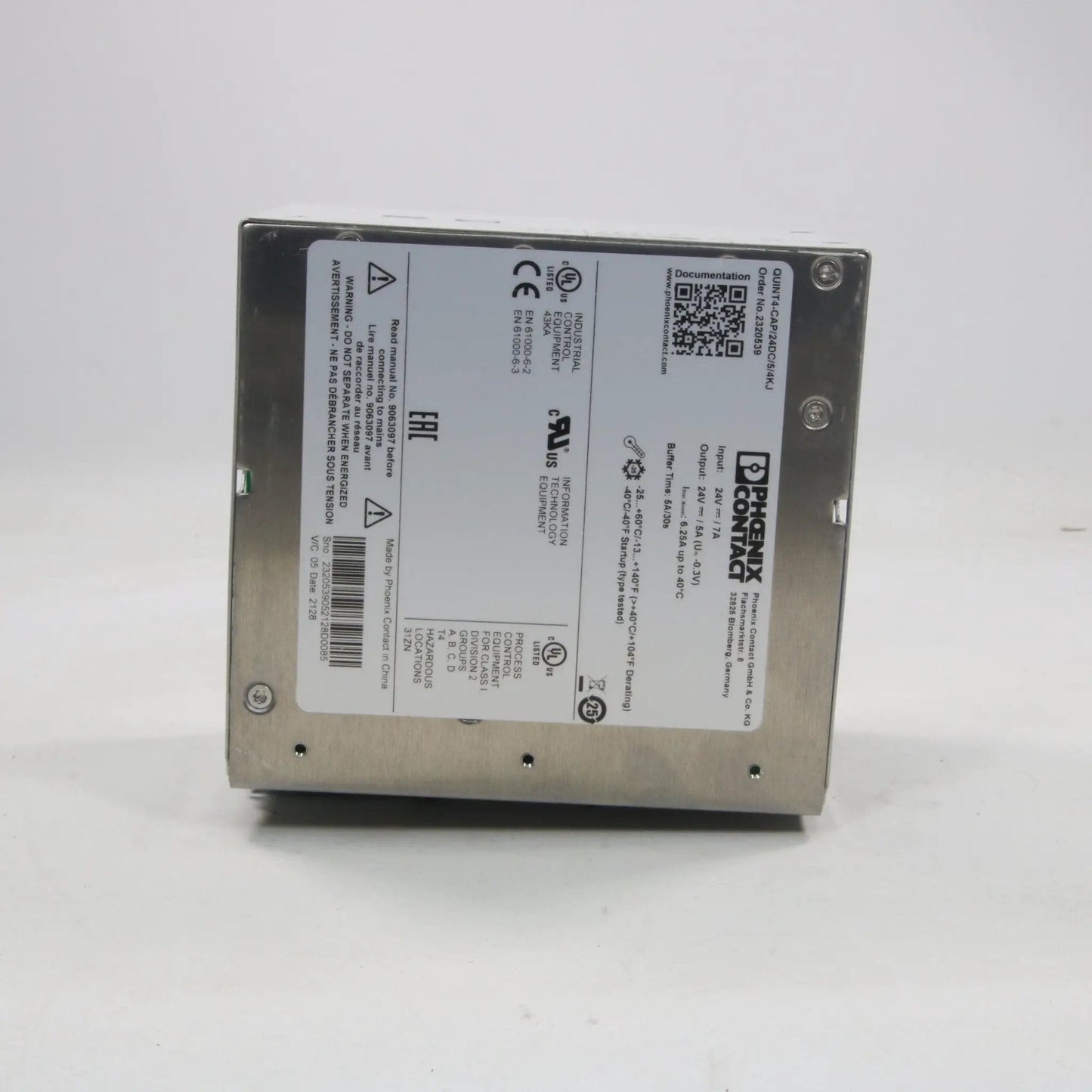 Phoenix Contact QUINT4-CAP/24DC/5/4KJ Capacity Module
