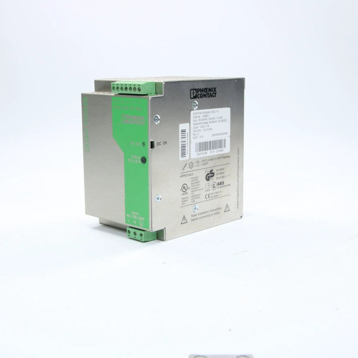 Phoenix Contact Quint PS-100-240AC/12DC/10 2938811 Power Supply