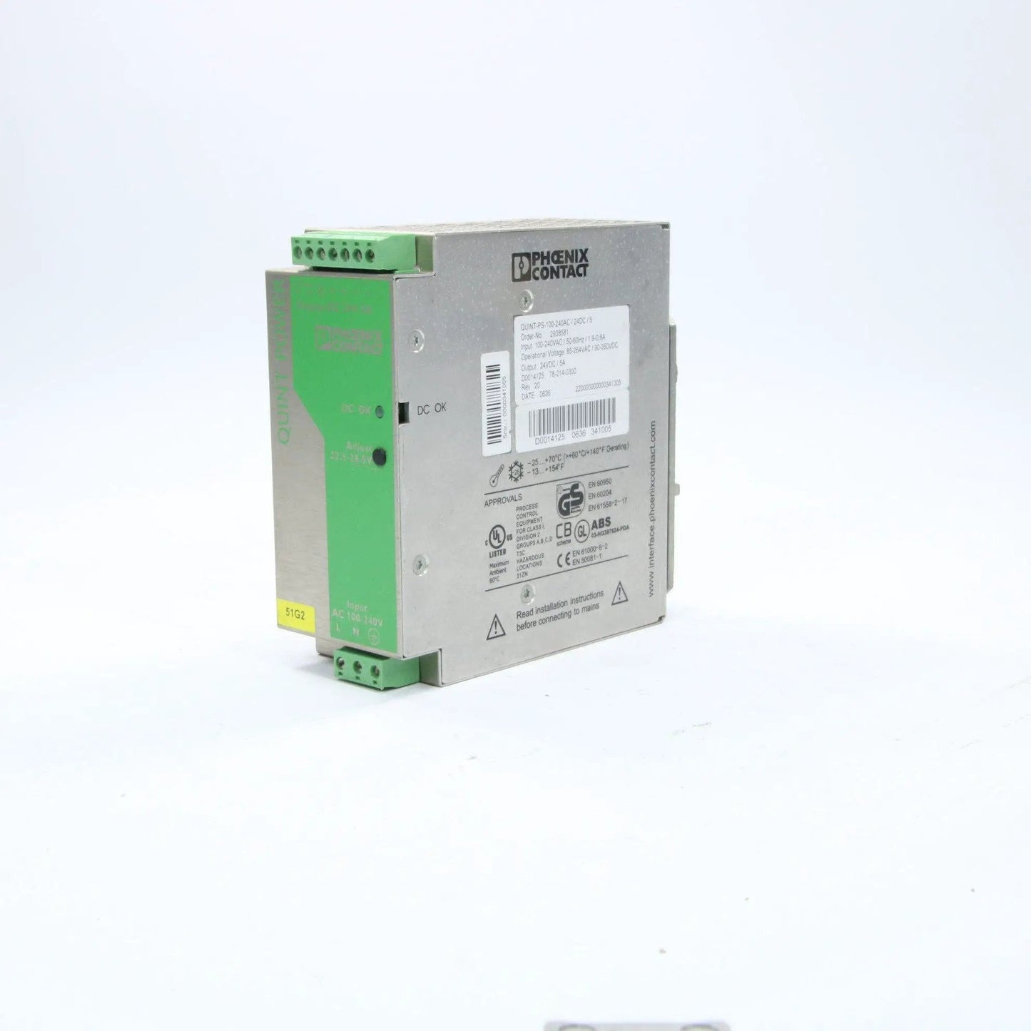 Phoenix Contact Quint-PS-100-240AC/24DC/5 Power Supply