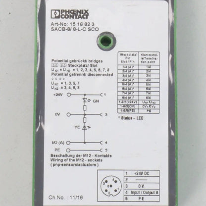 Phoenix Contact SACB 8 8 L C SCO Distributor Box
