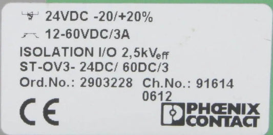 Phoenix Contact Solid State Relay 2903228