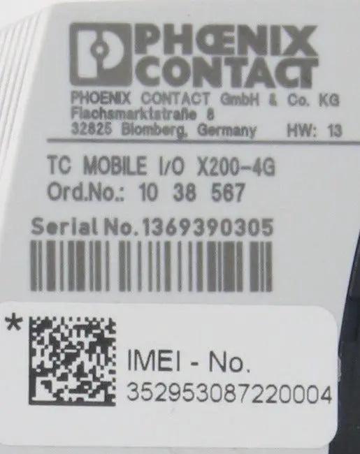 Phoenix Contact TC Mobile I/O X200-4G-SMS Relay & Signalling Module