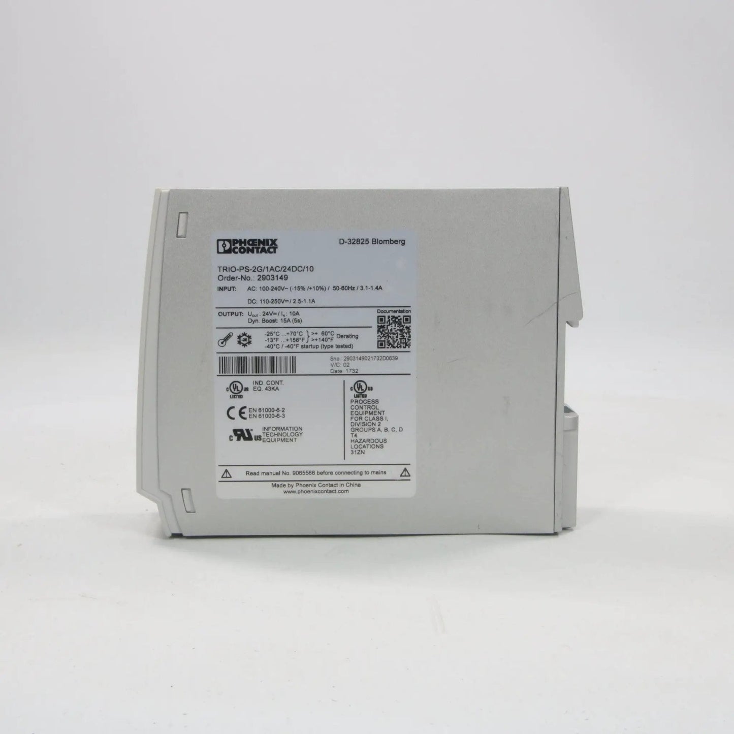 Phoenix Contact TRIO-PS-2G/1AC/24DC/10 Power Supply