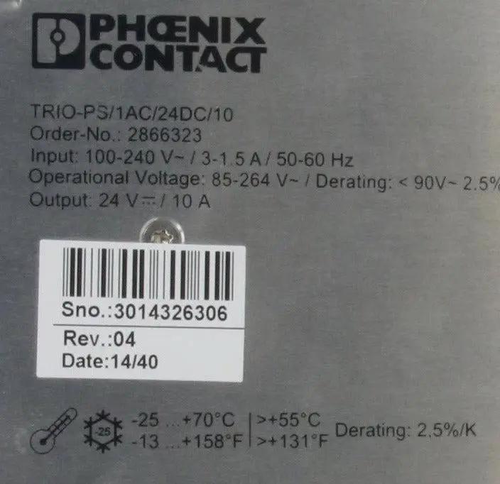 Phoenix Contact TRIO-PS/1AC/24DC/10 Power Supply
