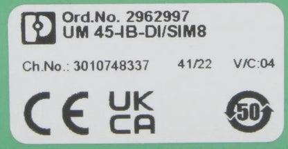 Phoenix Contact UM 45-IB-DI/SIM8 Interface Module