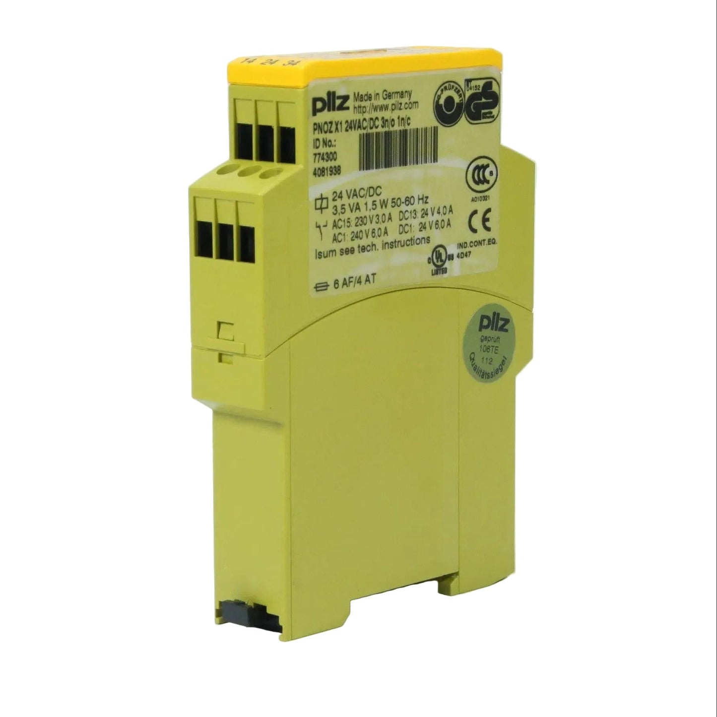 Pilz PNOZ X1 24VAC/DC 3n/o 1n/c 774300