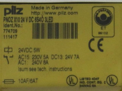 Pilz PNOZ X10 Safety Relay