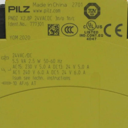 Pilz PNOZ X2 8P 24VAC DC 3n o 1n c Safety Relay 777301