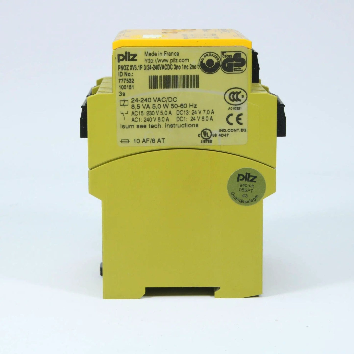 Pilz PNOZ XV3.1P 3/24-240VACDC 3no 1nc 2no t 777532