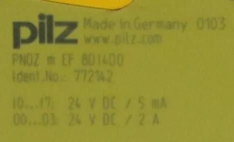 Pilz PNOZ m EF 8D14D0 Digital Input/Output Module