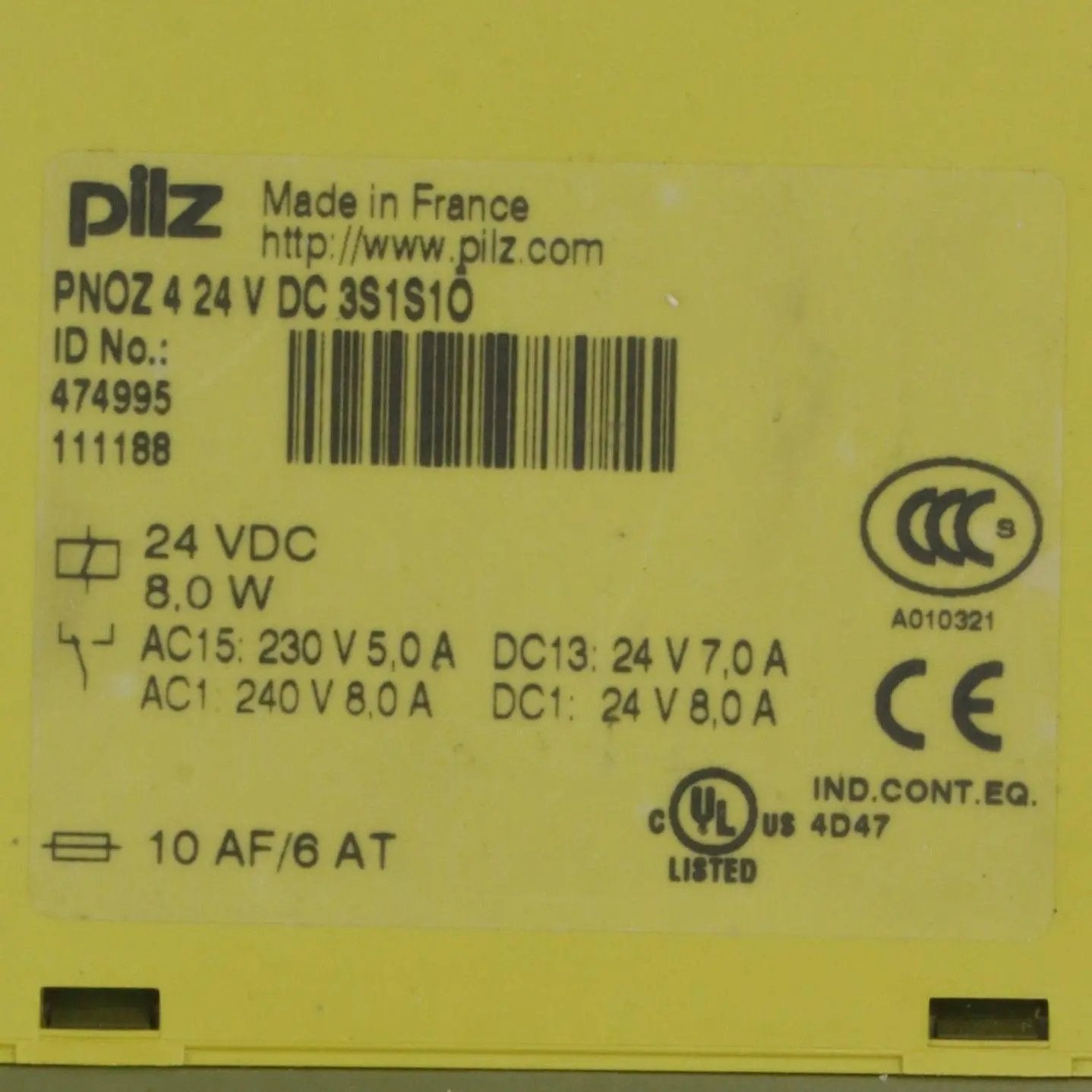 Pilz PNOZ s4 Safety Relay