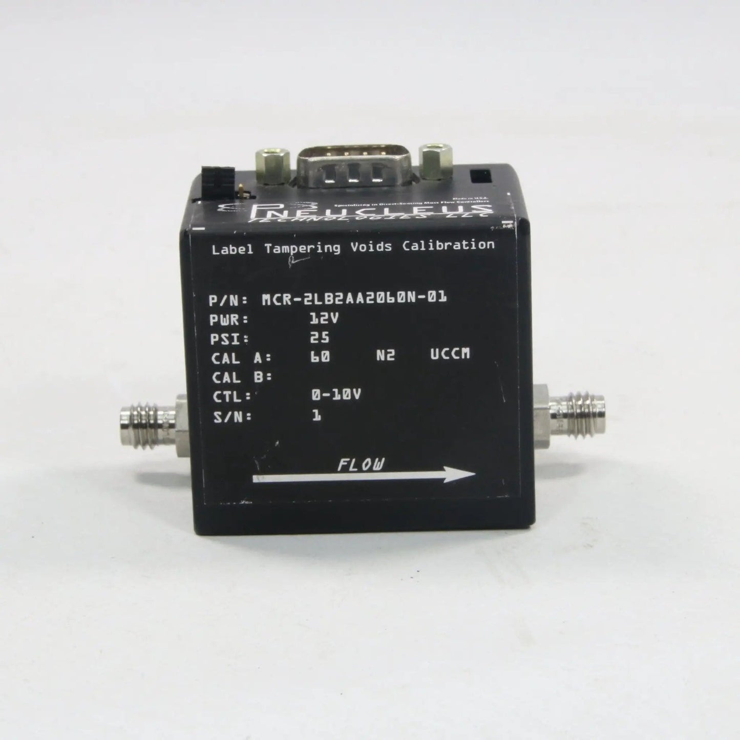 Pneucleus Technologies MicroFlo Mass Flow Controller