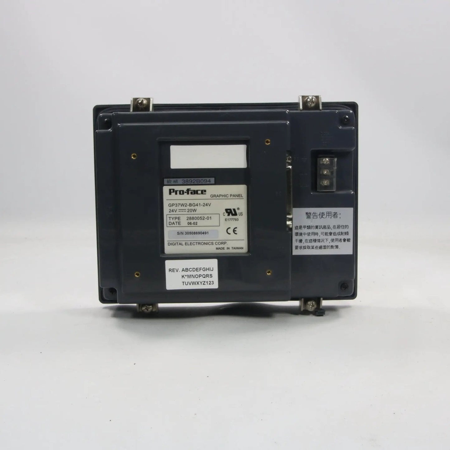 Pro-Face Graphics Panel GP37W2-BG41-24V