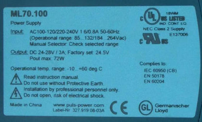 Puls ML70.100 Power Supply