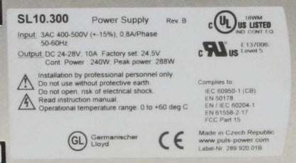 Puls SL10.300 Power Supply