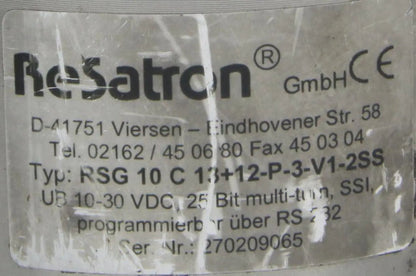 ReSatron Multi-Turn Encoder RSG 10C 13+12-P-3-V1-SS