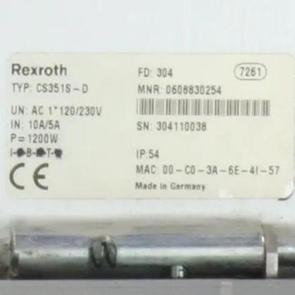 Rexroth CS351 D Single Controller