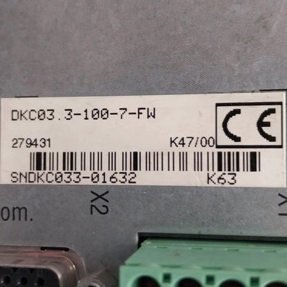 Rexroth Indramat Ecodrive DKC03 3 100 7 FW AC Servo Drive