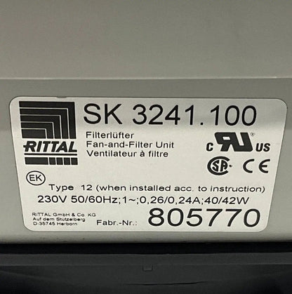Rittal SK 3241.100 Fan Filter Unit