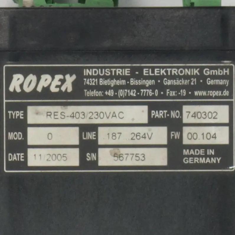 Ropex Resistron RES 403 Temperature Controller