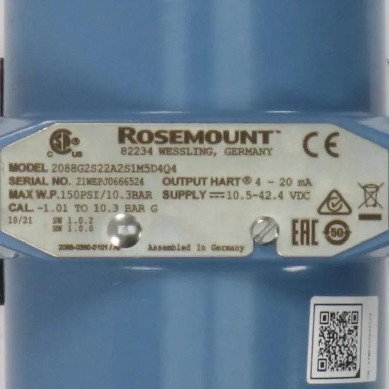Rosemount 2088G2S22A2S1M5D4Q4 Gauge & Absolute Pressure Transmitter