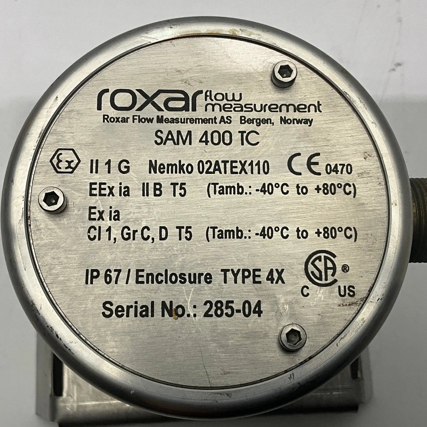Roxar Flow Measurement SAM 400 TC Acoustic Sand Monitor