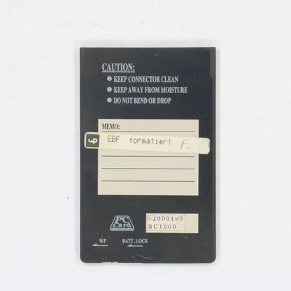 SCM PC Card SRAM 1MB