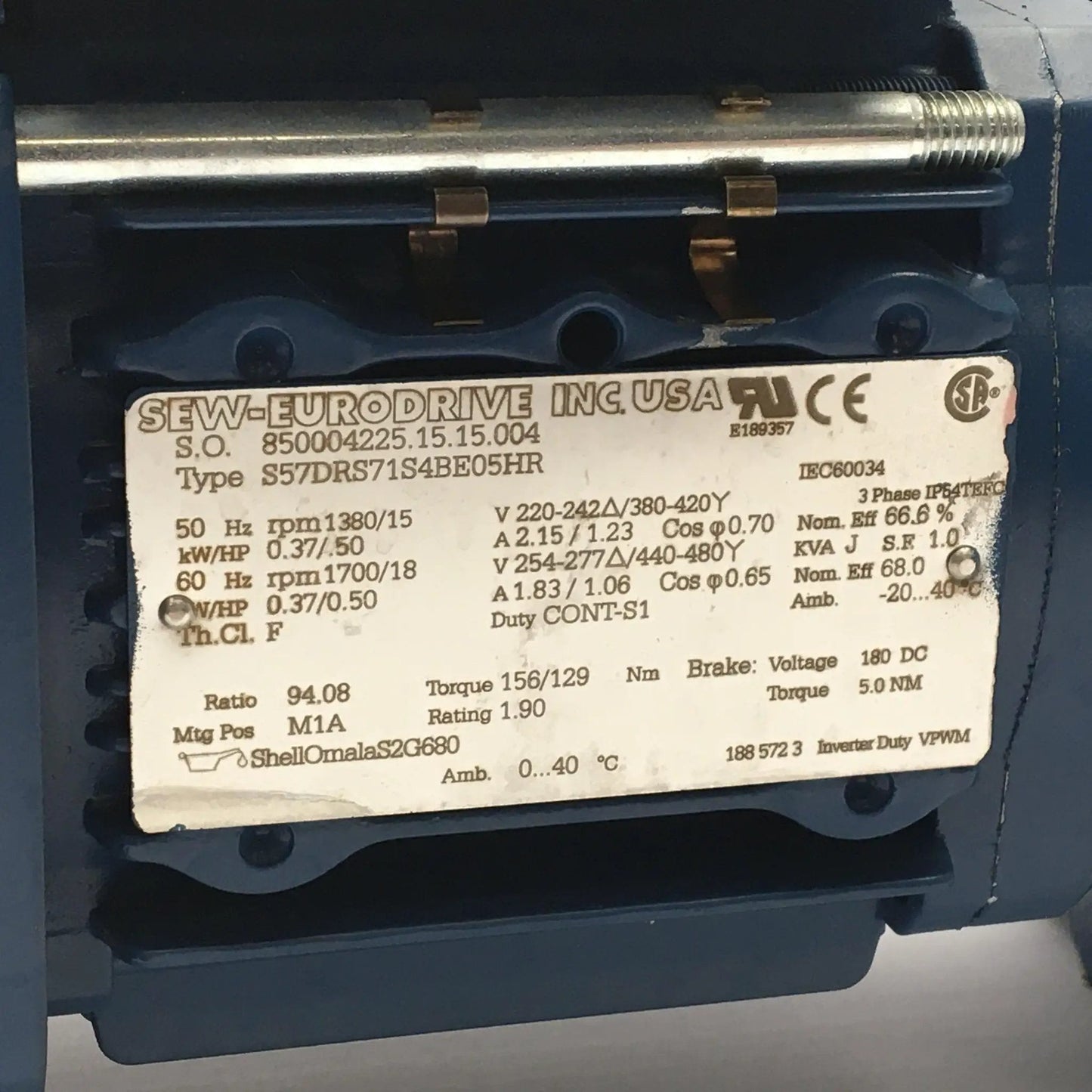 SEW EURODRIVE S57DRS71M4 / S57DRS71M4