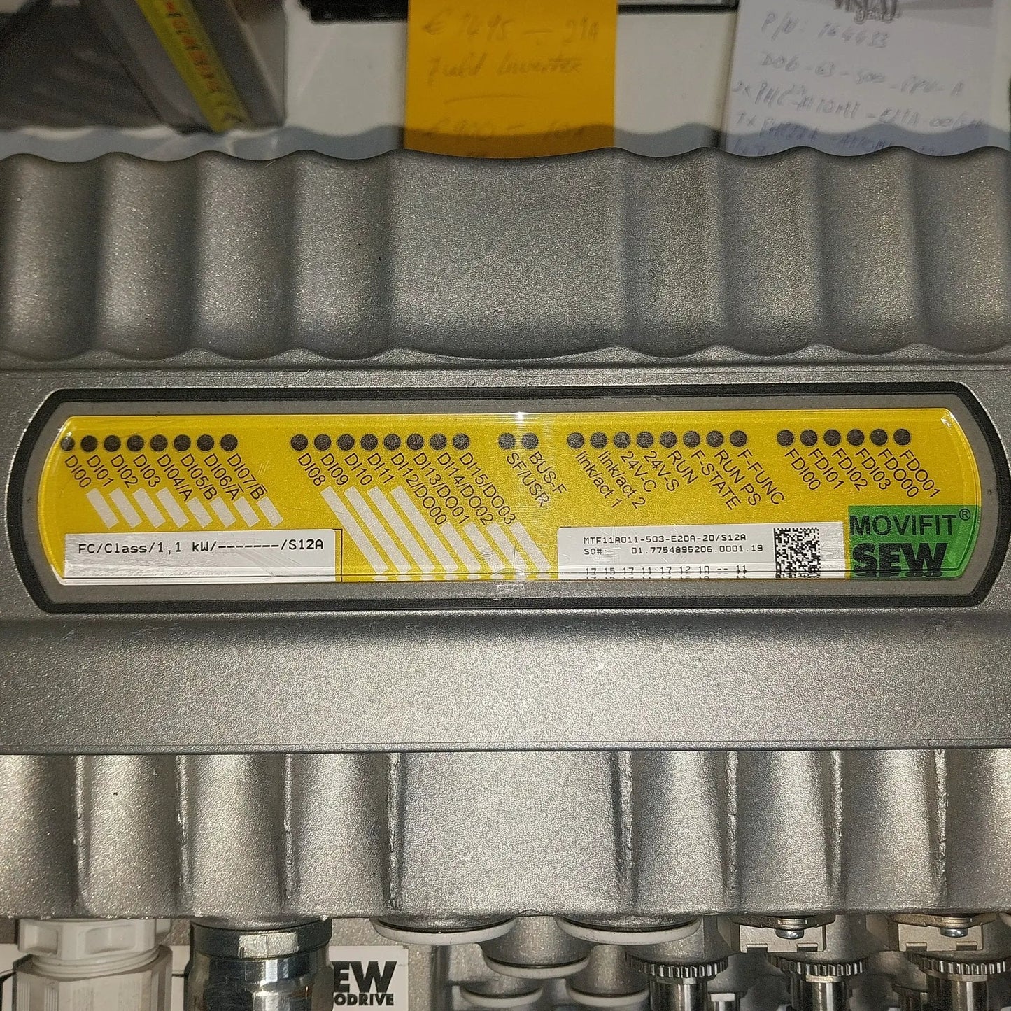 SEW Eurodrive Movifit MTF11A011-503-E20A-20/S12A Frequency Inverter