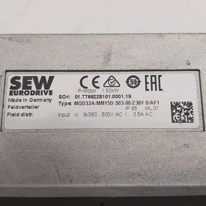 SEW Eurodrive Movimot MQD32A MM15D 503 00 Z30F 0 AF1 DeviceNet Field Distributor