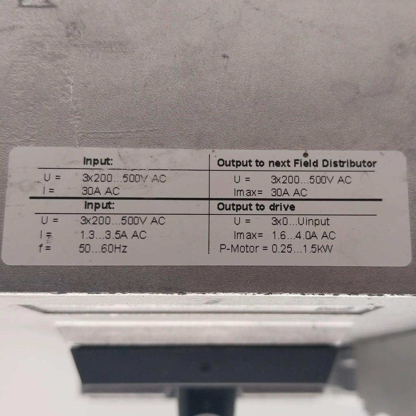 SEW Eurodrive Movimot MQD32A MM15D 503 00 Z30F 0 AF1 DeviceNet Field Distributor