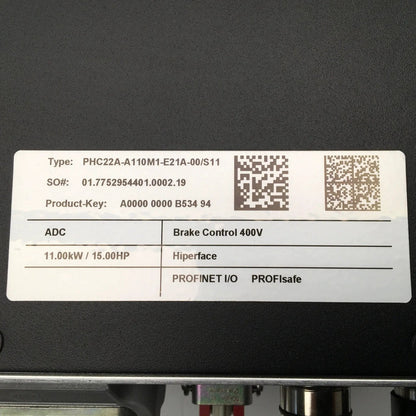 SEW Eurodrive Movipro PHC22A A110M1 E21A 00 S11 Field Inverter