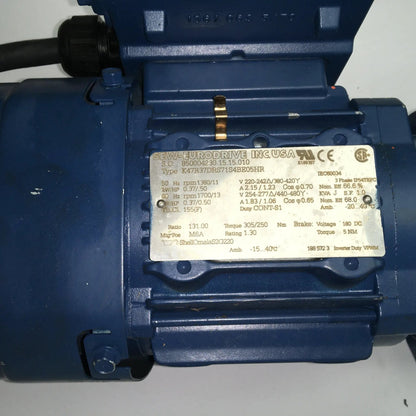 SEW Eurodrive gear motor K47 R37 DRS71 S4 BE05HR