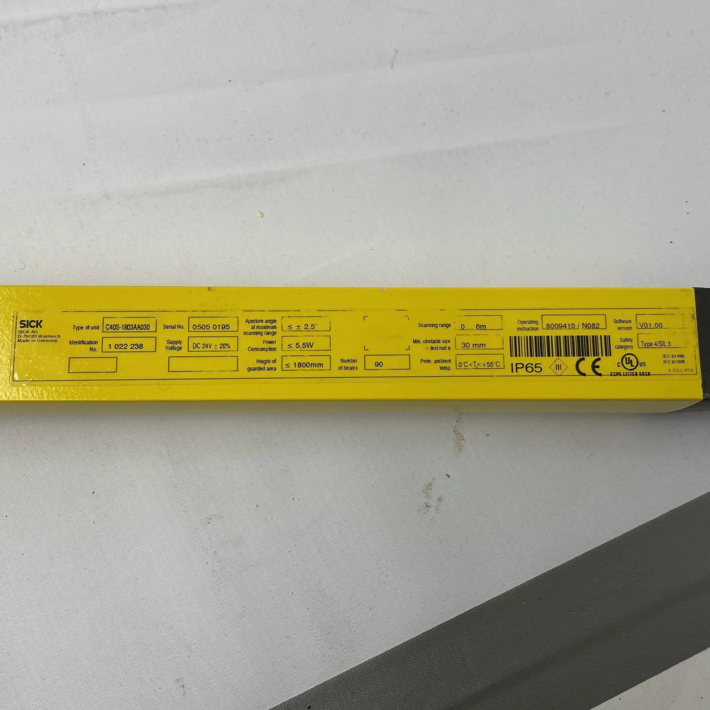 SICK C4000 Basic C40E-1803AH030 Receiver 1800 MM