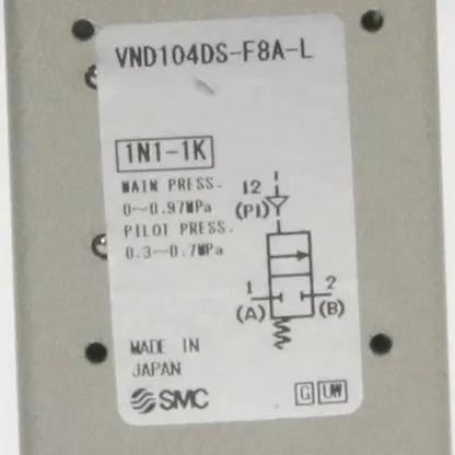 SMC VND104DS F8A L 2 Way Valve
