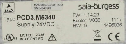 Saia-Burgess PCD3.M5340 Ethernet Controller