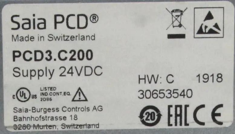 Saia PCD3.C200 CPU Extension Module Holder