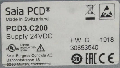 Saia PCD3.C200 CPU Extension Module Holder
