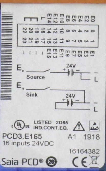 Saia PCD3.E165 Input Module