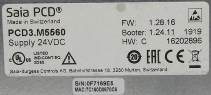 Saia PCD3.M5560 CPU Module