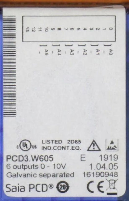 Saia PCD3.W605 Analog Output Module