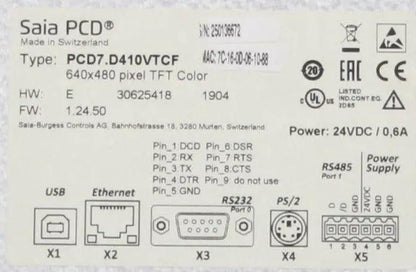 Saia PCD7.D410VTCF Micro Browser Web Panel