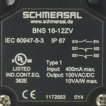 Schmersal BNS 16-12ZV Magnetic Safety Switch