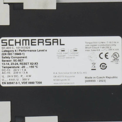 Schmersal  SE 400C Safety Relay