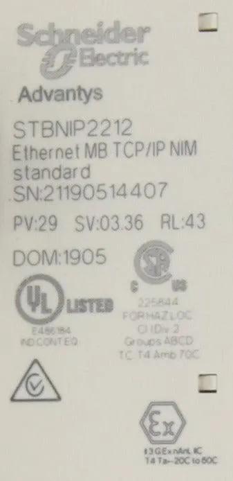 Schneider Electric Advantys STBNIP2212 Network Interface Module