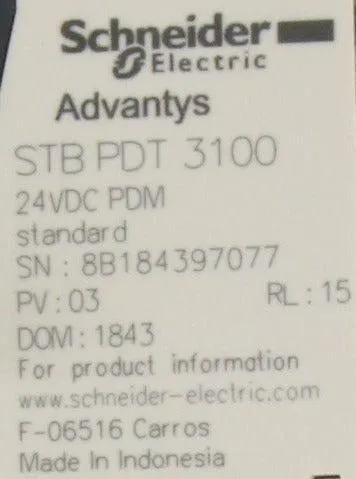 Schneider Electric Advantys STBPDT3100 Standard Power Distribution Module